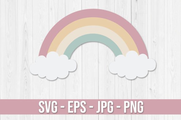 Download Pastel Rainbow Clipart Svg Vector - Svg Collection