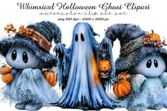 Download Whimsical Halloween Ghost Clipart - Premium Resources