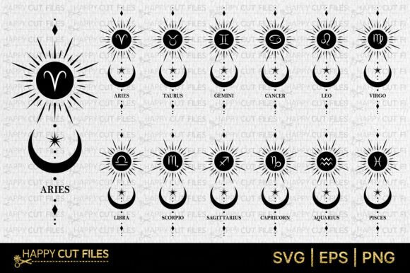 Download Zodiac Sign Celestial Magic Mystical Svg - Svg Collection