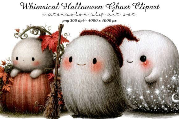 Download Whimsical Halloween Ghost Clipart - Premium Resources
