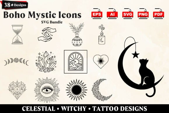 Download 38+ Mystical Boho Celestial SVG Pack - Svg Collection