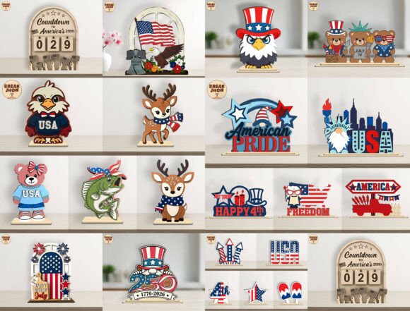 Download Patriotic Stand Decor SVG Bundle - Svg Collection
