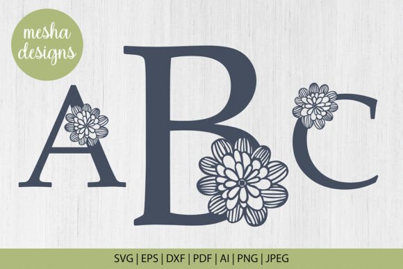 Download Floral Alphabet Monogram SVG Bundle - Svg Collection