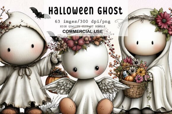 Download Whimsical Halloween Ghost Clipart - Premium Resources