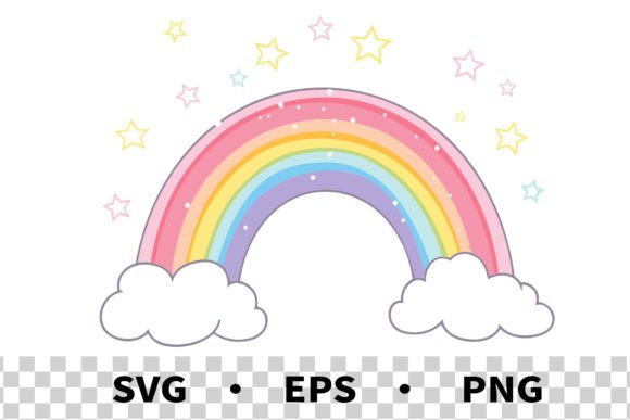 Download SVG Pastel Rainbow Clipart Vector - Svg Collection