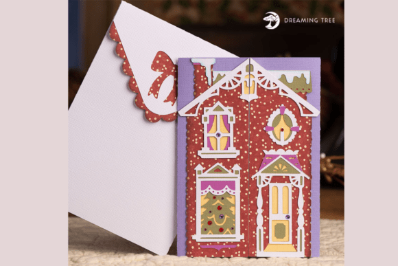 Download Victorian House Gatefold Card SVG - Svg Collection