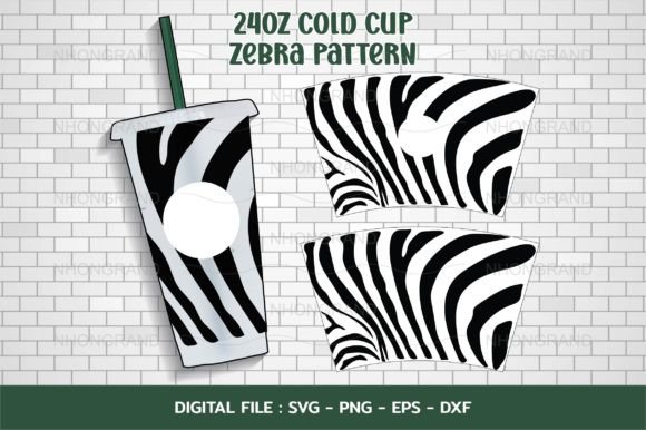 Download Zebra Pattern Freeform Svg, 24oz Cold - Svg Collection